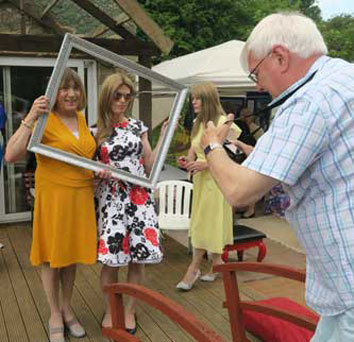 Janella & Nina being photographed by Dave