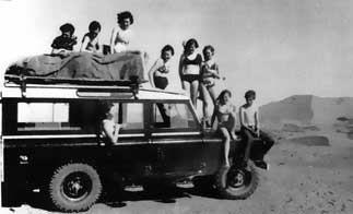 On a school expedition with the minibus in the Sahara