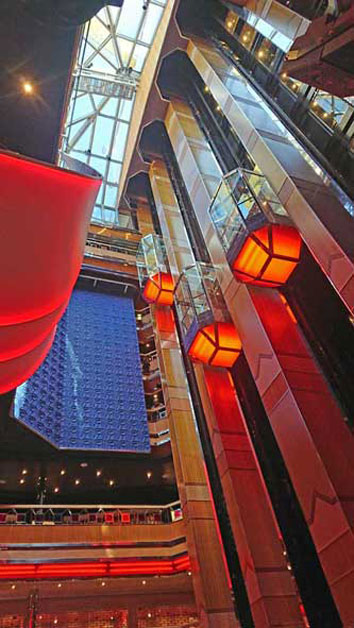 The Atrium of the Costa Fortuna