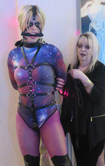 Nina won the fetish theme contest